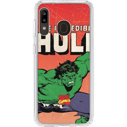 Marvel Classic Comics The Incredible Hulk Galaxy A20 Clear Case